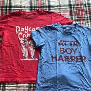 Kids Graphic T-Shirts - Red and Blue